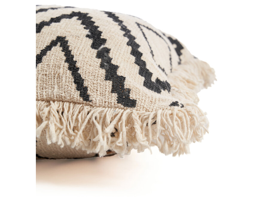 La Housse de Coussin Sahara Diamond - Noir Naturel