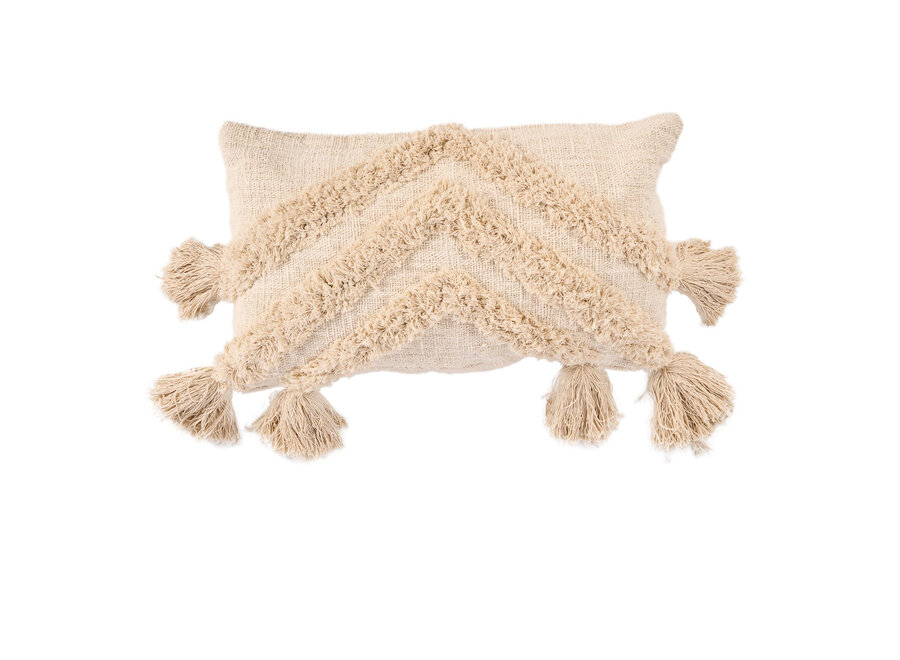 Der Nomad Tassel Kissenbezug - Creme