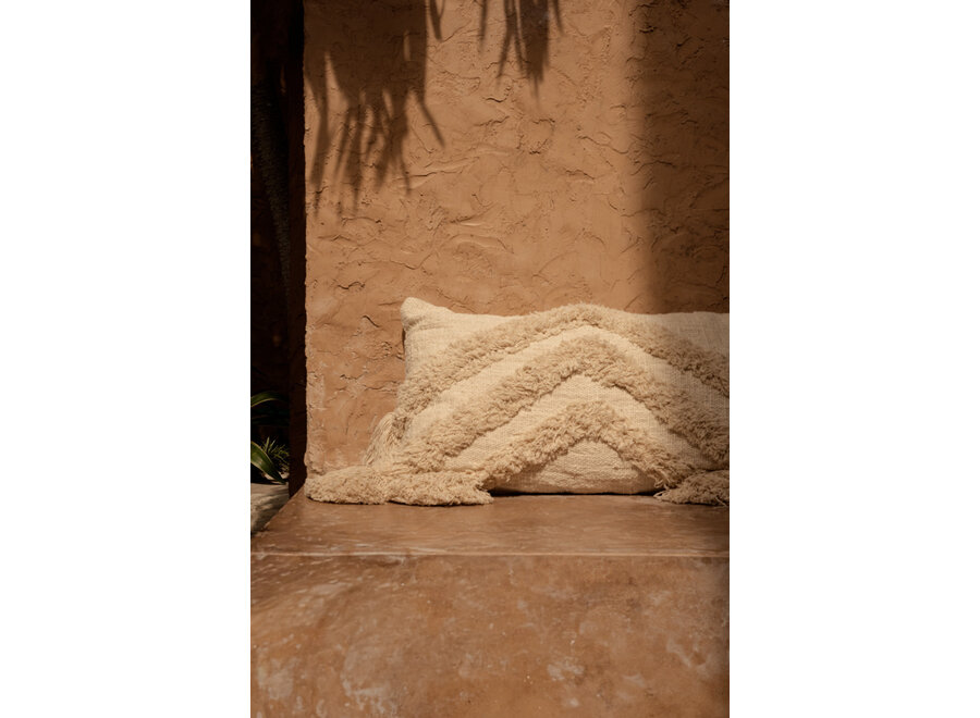 Der Nomad Tassel Kissenbezug - Creme