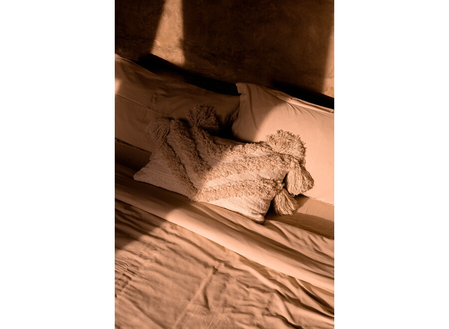 La Federa per Cuscini Nomad Tassel - Crema
