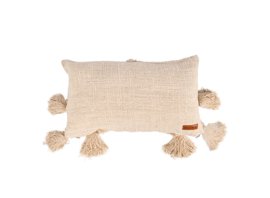 La Federa per Cuscini Nomad Tassel - Crema