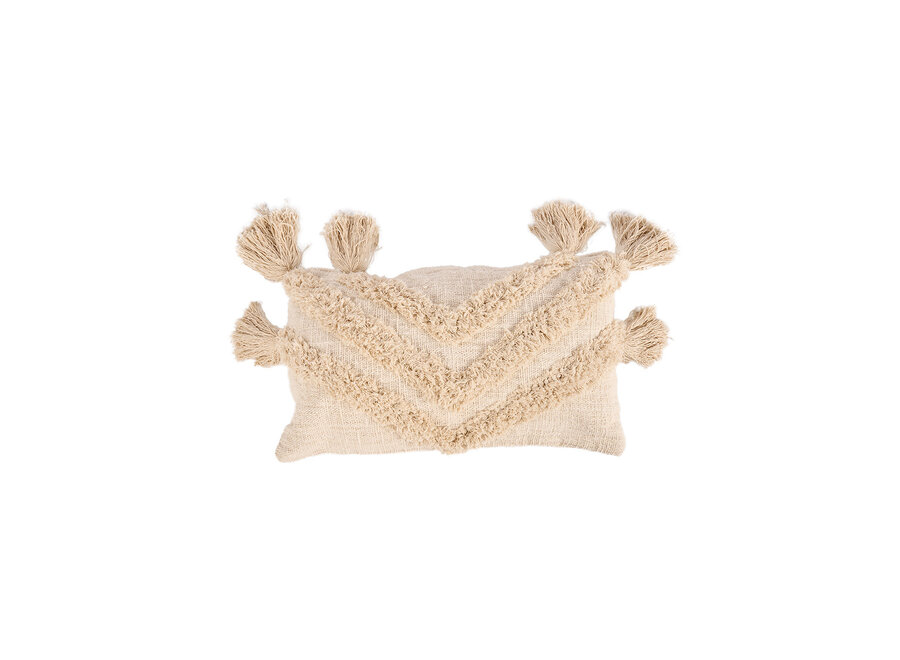 La Federa per Cuscini Nomad Tassel - Crema