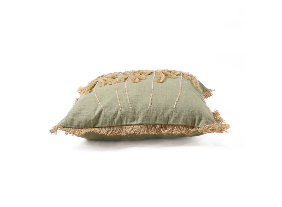 The Tropical Breeze Cushion Cover - Forest Green