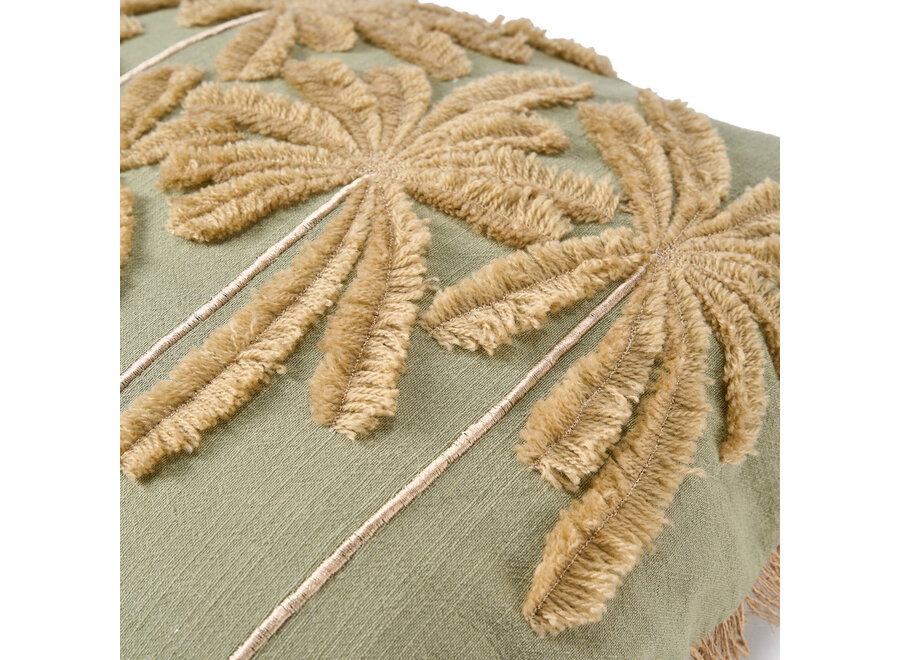 De Tropical Breeze Kussensloop - Bosgroen