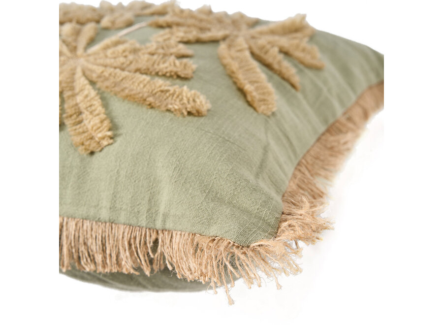 The Tropical Breeze Cushion Cover - Forest Green