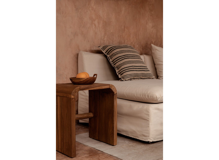 La Fodera per Cuscini Nordic Stripe - Nero Naturale - 50x50