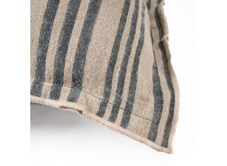 The Nordic Stripe Cushion Cover - Natural Black - 50x50