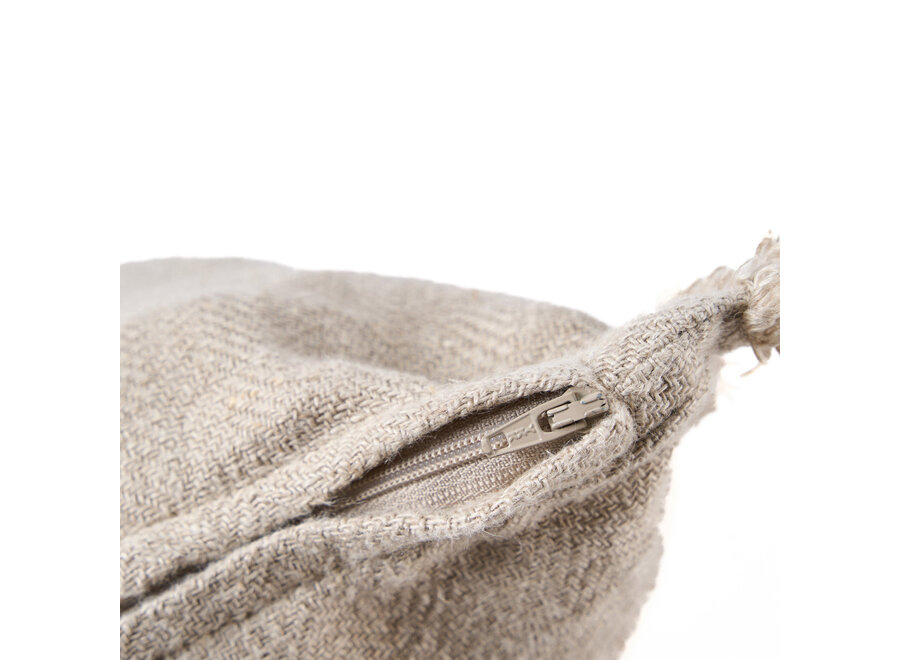 La Housse de Coussin Ivory Cross - Blanc Naturel - 50x50