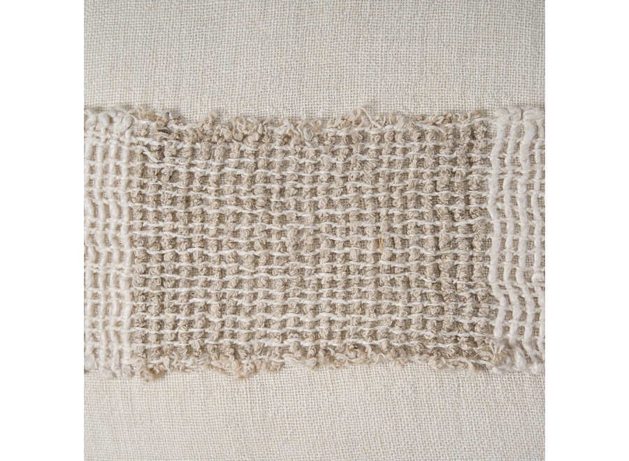 De Linen Threads Kussensloop - Naturel