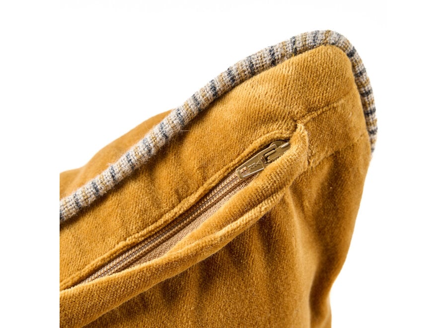 La Funda de Cojín Velvet Crush - Mustard - 50x50