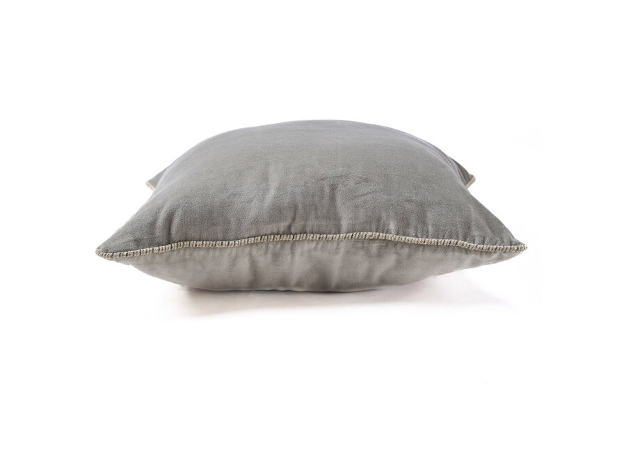 La Fodera per Cuscini Velvet Crush - Grigio - 50x50
