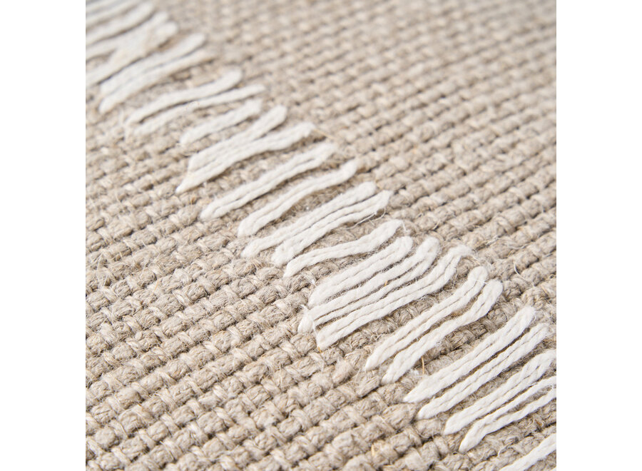 Der Linen Stitch Kissenbezug - Naturweiß