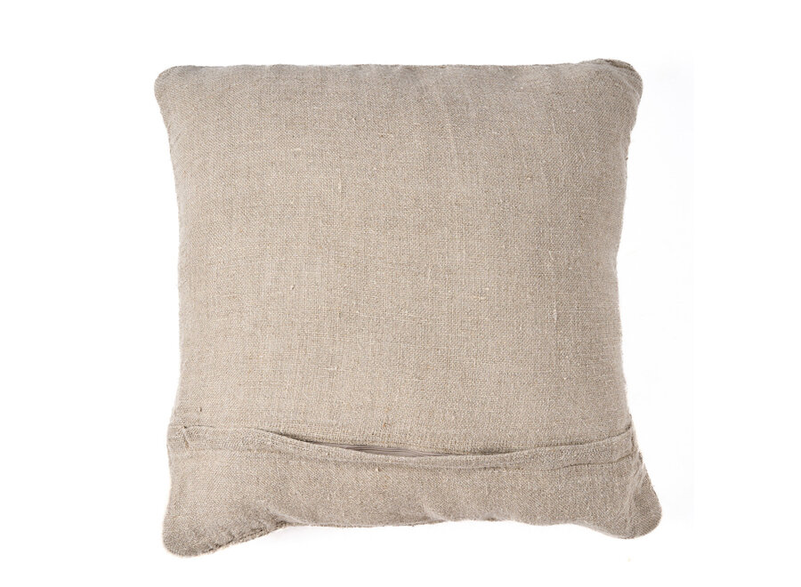 De Linen Stitch Kussensloop - Naturel Wit