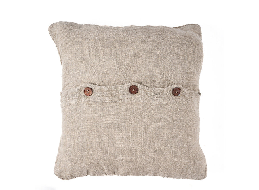 De Linen Edit Kussensloop - Naturel