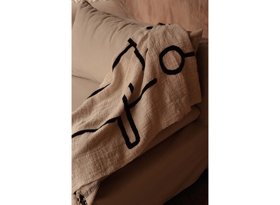 Manta para Cama Evil Eye - Negro