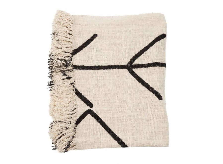The Evil Eye Bed Throw - Natural Black