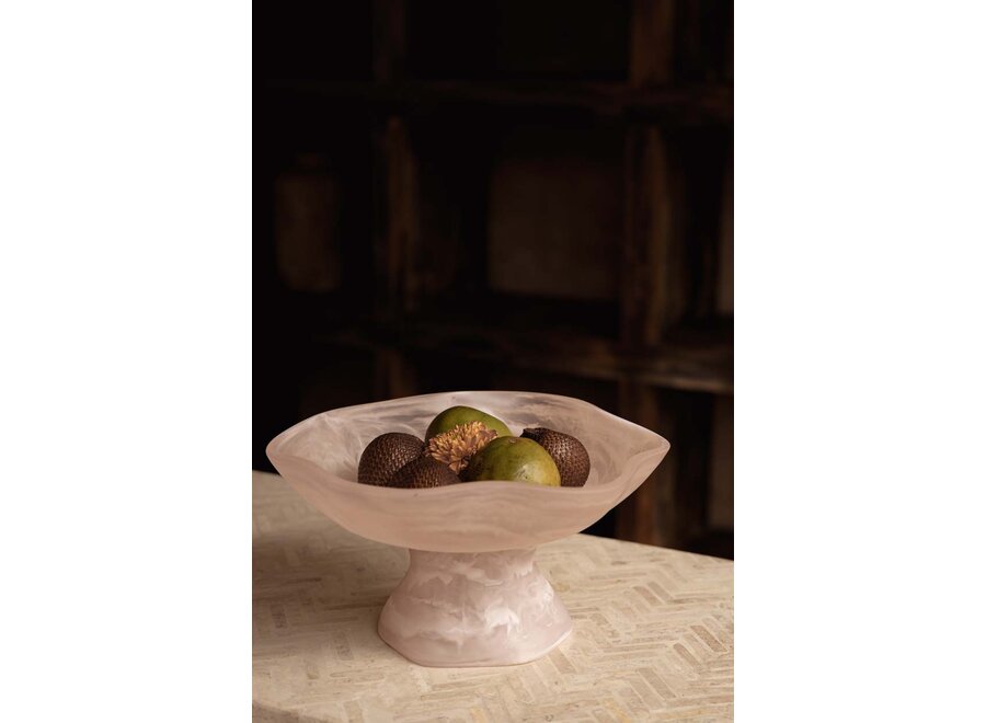 L'Alzata per Frutta Resin Organic - Rosa Bianco
