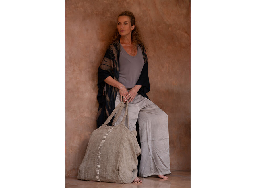 El Tote-ally Linen Bolso - Natural