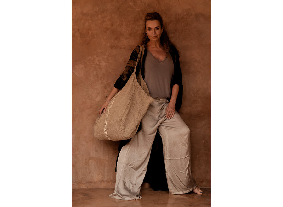 La Tote-ally Linen Borsa - Naturale