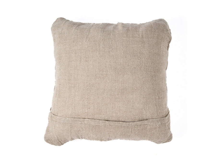 De Linen Crosier Kussensloop - Naturel