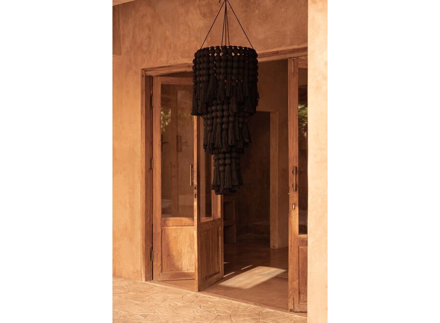 The Nomad Cotton Chandelier - Black - XL