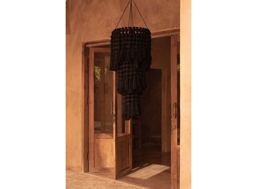 The Nomad Cotton Chandelier - Black - XL