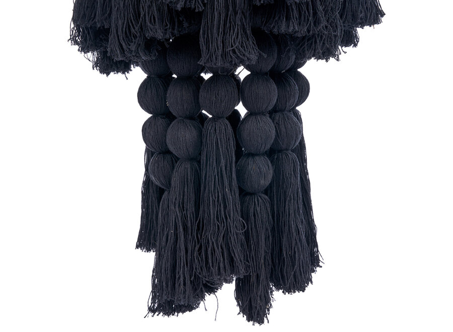 Il Lampadario Nomad In Cotone - Nero - XL