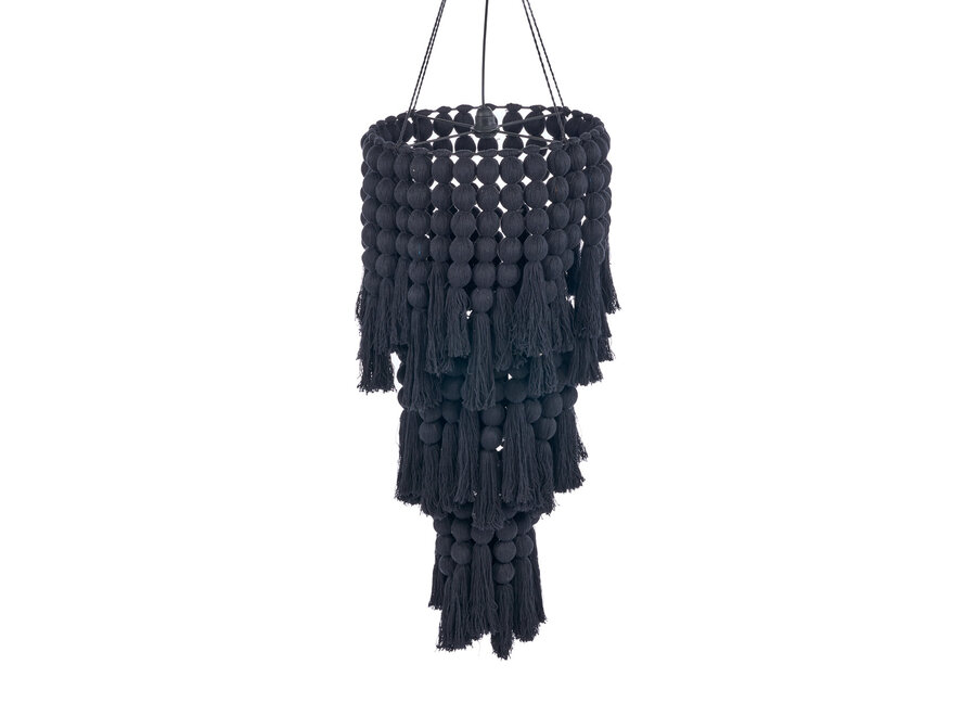 Il Lampadario Nomad In Cotone - Nero - XL