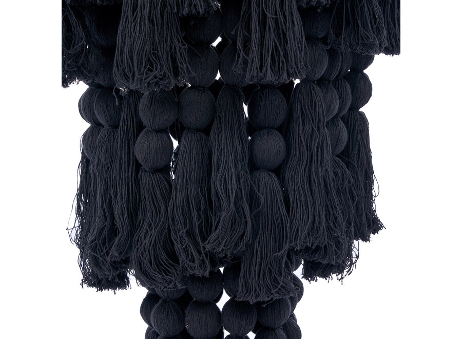 Il Lampadario Nomad In Cotone - Nero - XL