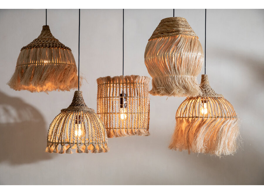 La Suspension Abaca Tassel - Naturel - S