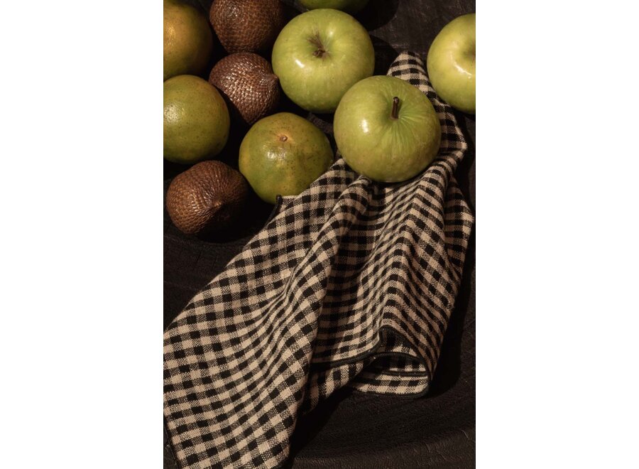 La Servilleta Picknick - Negro Natural - 45x45