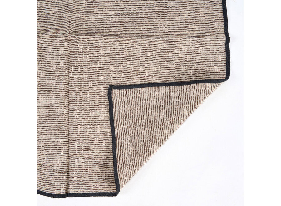 De Code Linnen Servet - Natuurlijk Zwart - 45x45