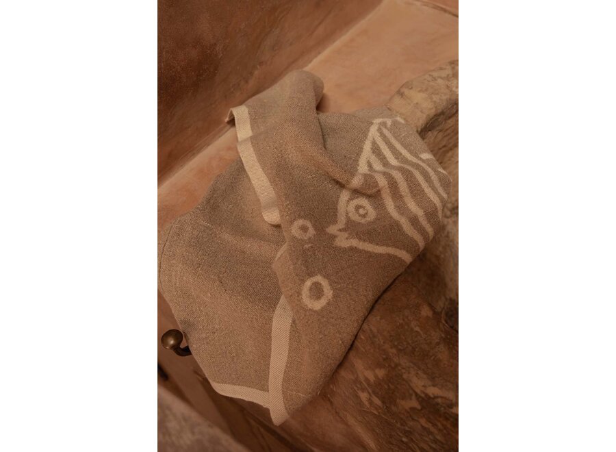 Le Torchons Fish En Lin - Blanc Naturel - 50x70