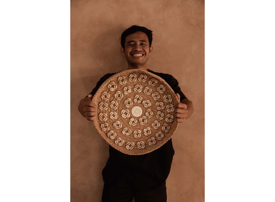 De Caribe Shell Plaat - Naturel Wit - M