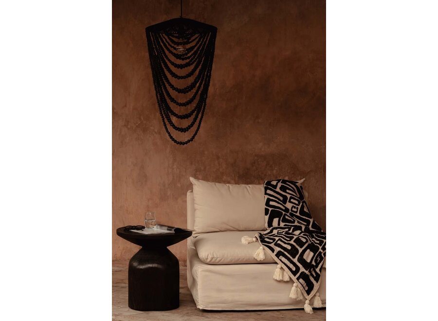 Il Lampadario Wooden Bead - Nero - L