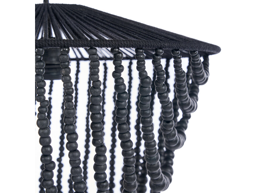 Le Lustre Wooden Bead - Noir - L
