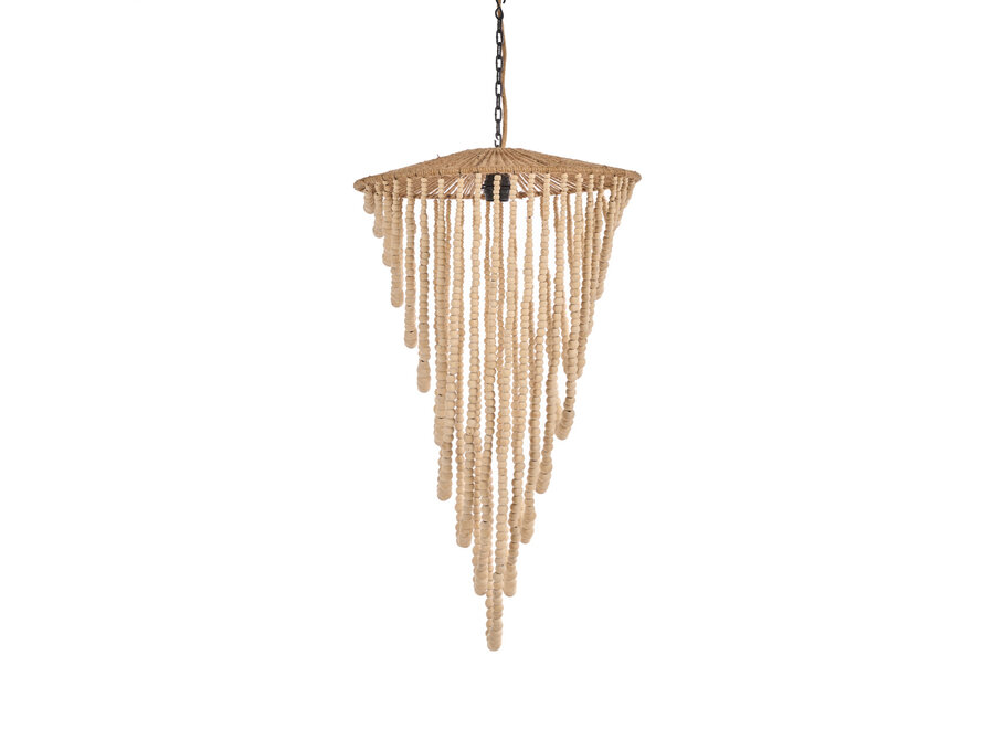 Il Lampadario Wooden Bead - Naturale - L