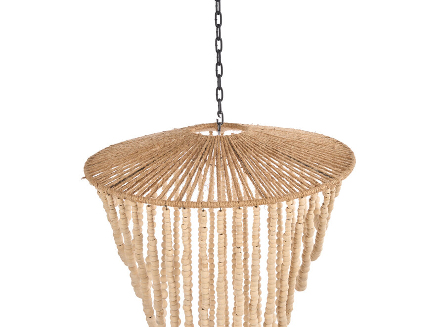 Il Lampadario Wooden Bead - Naturale - L