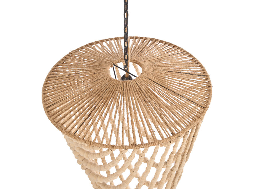 Le Lustre Wooden Bead - Naturel - L