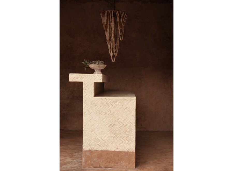 The Resin Organic Fruit Stand - Pink White