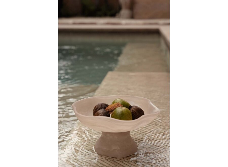 The Resin Organic Fruit Stand - Pink White