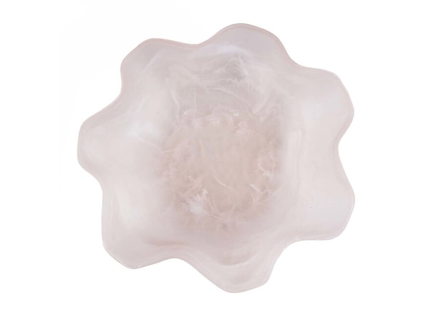 L'Insalatiera Organica In Resina - Rosa Bianco