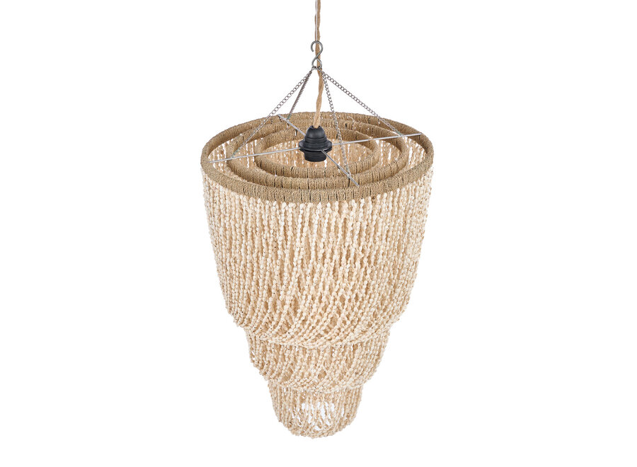 Le Lustre En Coquillages Lagoon - Naturel - L