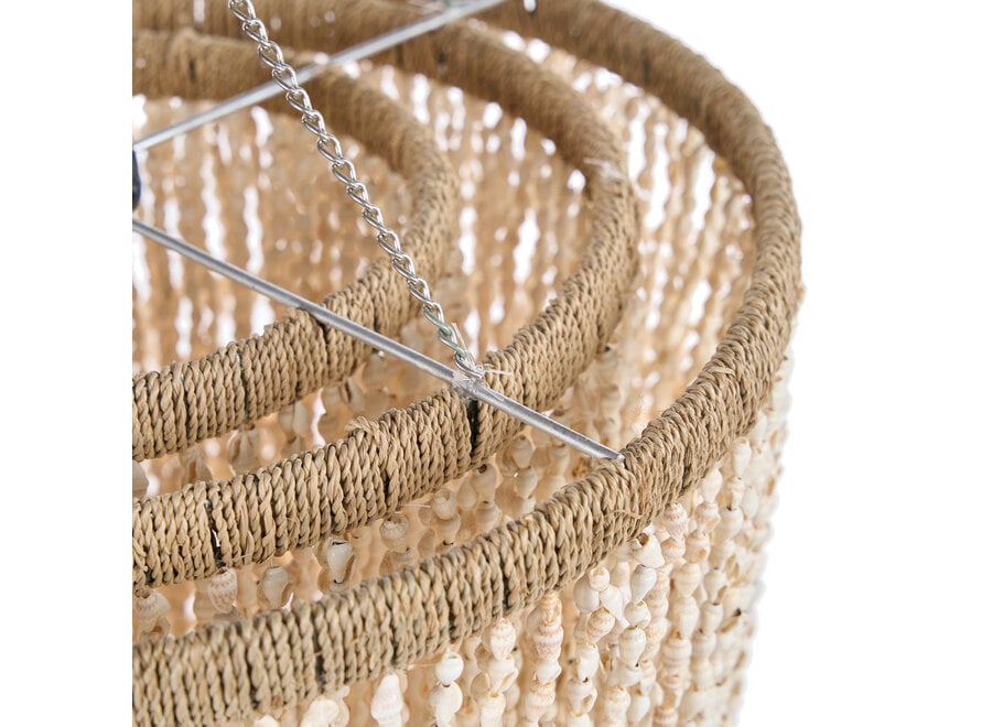 The Lagoon Shell Chandelier - Natural - L