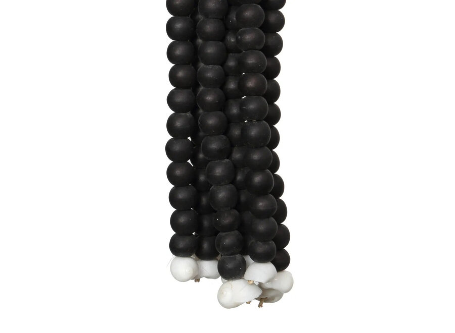 The Wooden Beads Tassel - Black