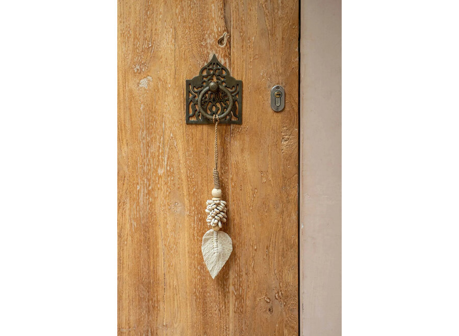 La Pompon En Feuilles & Coquillage - Naturel