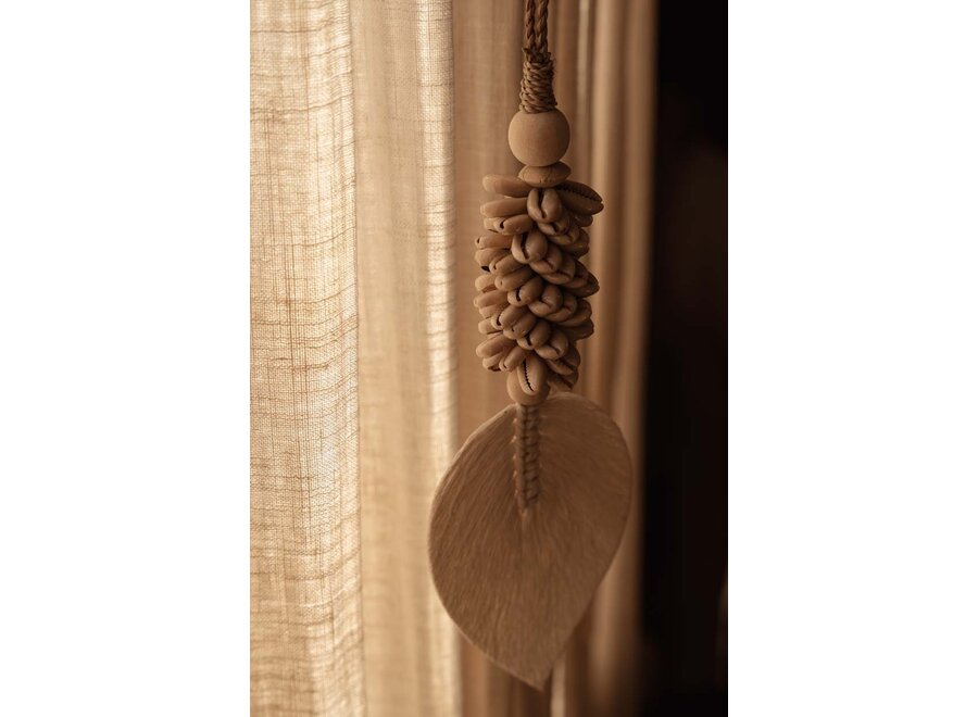 Die Leaf & Shell Quaste - Natur