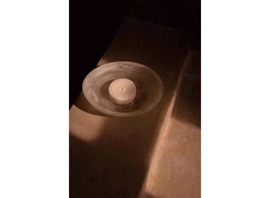 The Resin Organic Bowl - Pink White - S