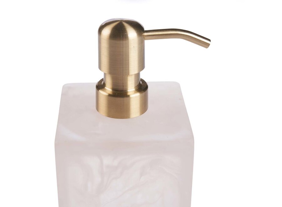 The Resin Soap Dispenser - Pink White