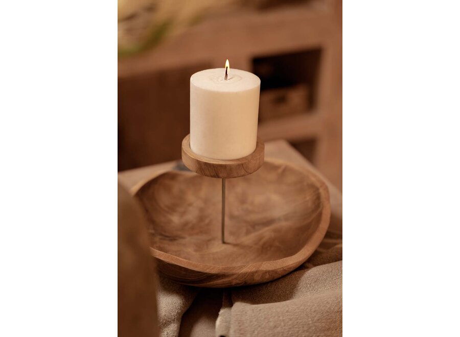 Le Bougeoir Plat - Naturel